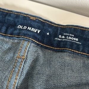 Old Navy High-Rise Loose Jeans in Light Blue